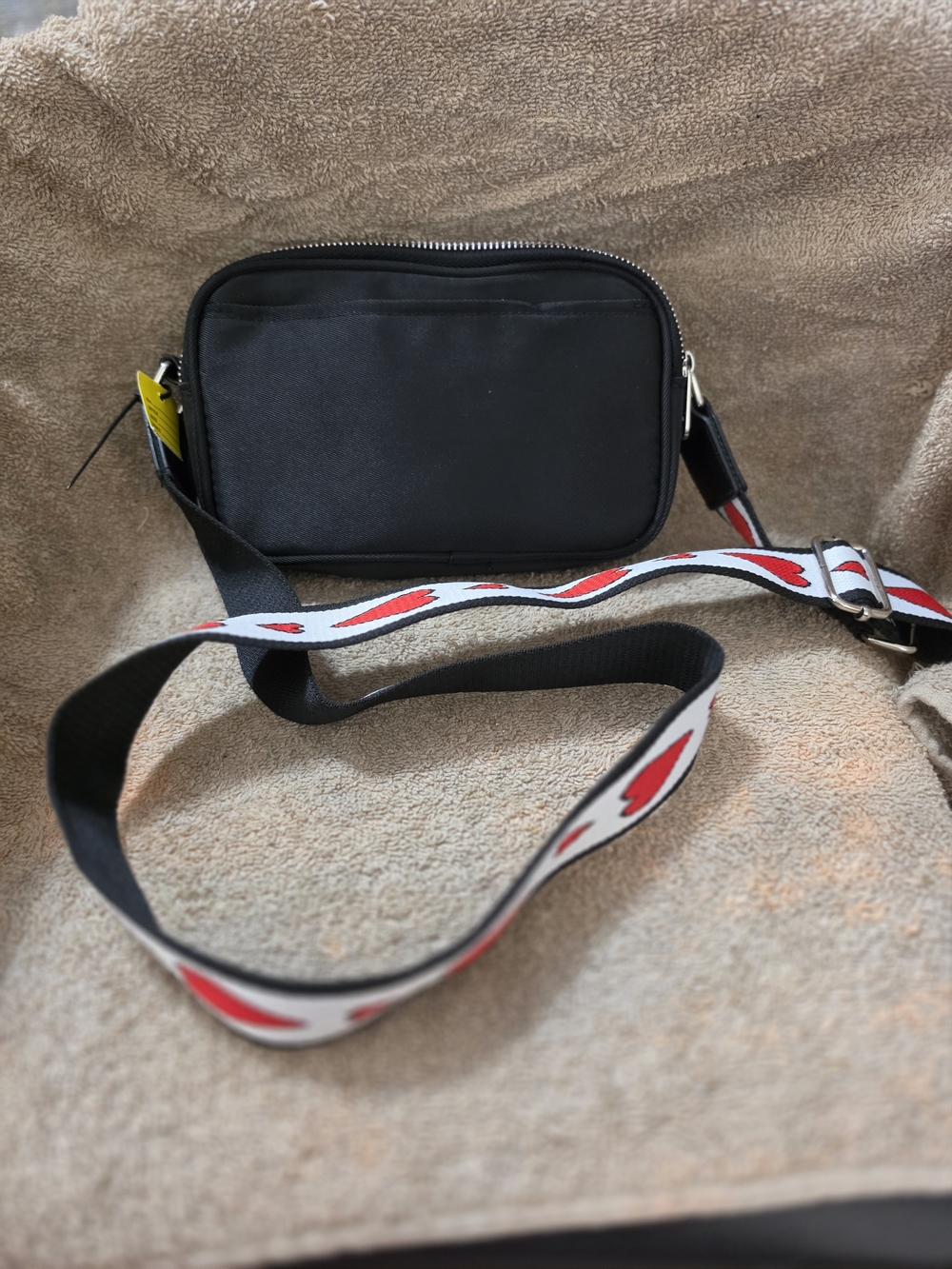 Brighton Love Essentials Black Crossbody Bag with Heart Strap - Picture 12 of 13
